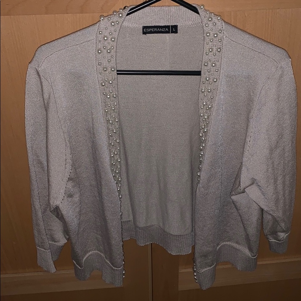 Pearl crop sweater